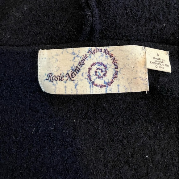 Anthropology Rosie Neira Neim Colorblock Wool Hoodie Jacket Size Small - Picture 9 of 10